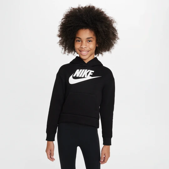 Zdjęcie produktu Bluza z kapturem dla małych dzieci Nike Club Fleece - Czerń
