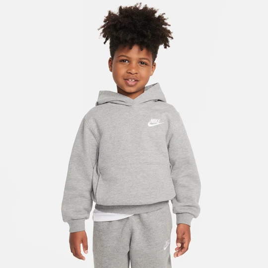 Zdjęcie produktu Bluza z kapturem dla małych dzieci Nike Club Fleece - Szary