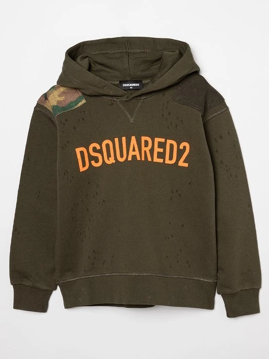 Zdjęcie produktu Bluza z kapturem Dsquared2 ciemnozielony