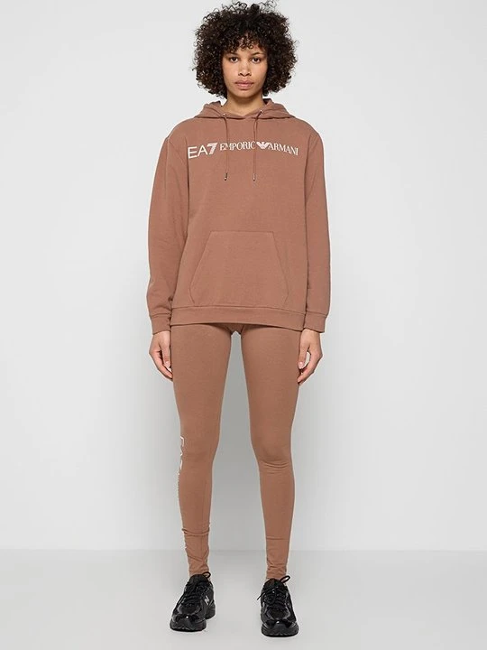 Zdjęcie produktu Bluza z kapturem EA7 Emporio Armani jasny brąz