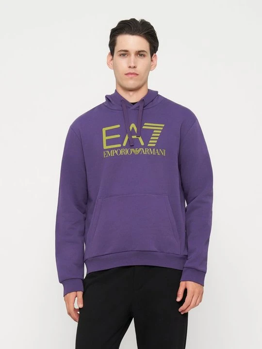 Zdjęcie produktu Bluza z kapturem EA7 Emporio Armani fioletowy