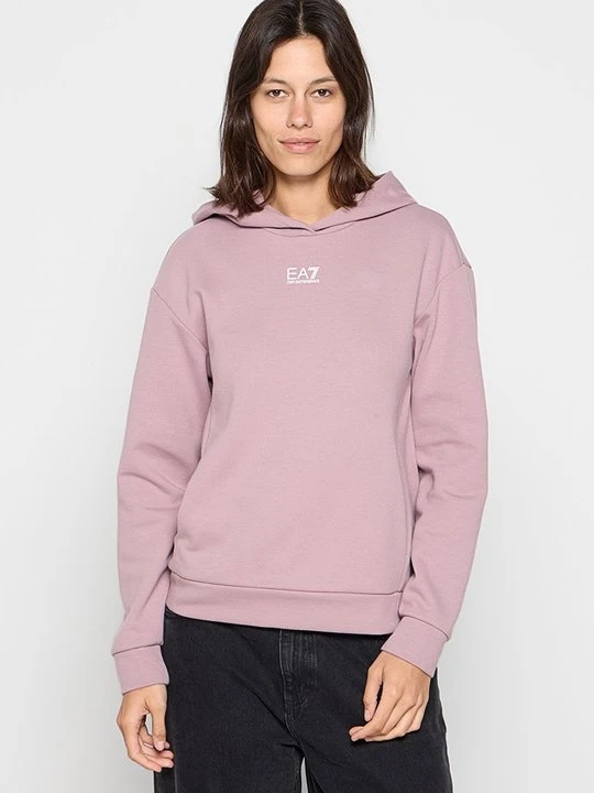 Zdjęcie produktu Bluza z kapturem EA7 Emporio Armani liliowy