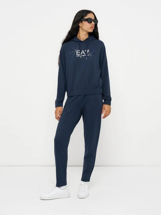 Zdjęcie produktu Bluza z kapturem EA7 Emporio Armani niebieski
