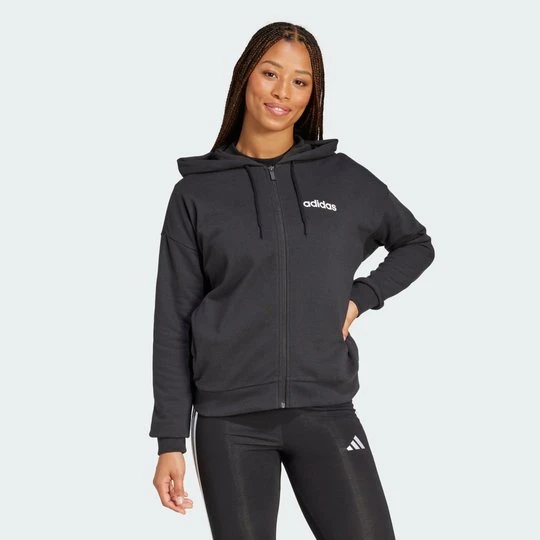 Zdjęcie produktu Bluza z kapturem Essentials Linear Full-Zip French Terry Adidas