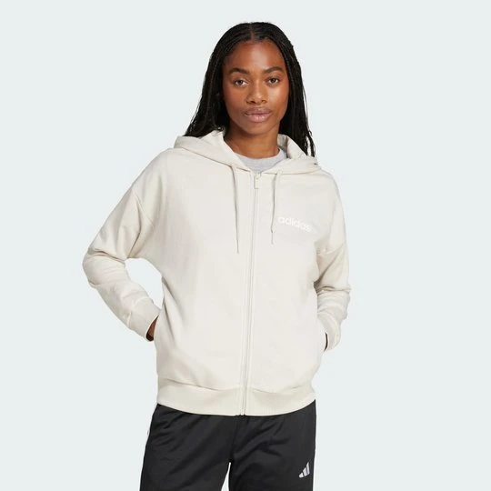 Zdjęcie produktu Bluza z kapturem Essentials Linear Full-Zip French Terry Adidas