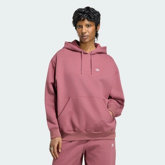 Zdjęcie produktu BLUZA Z KAPTUREM ESSENTIALS OVERSIZED FLEECE Adidas Burgundy
