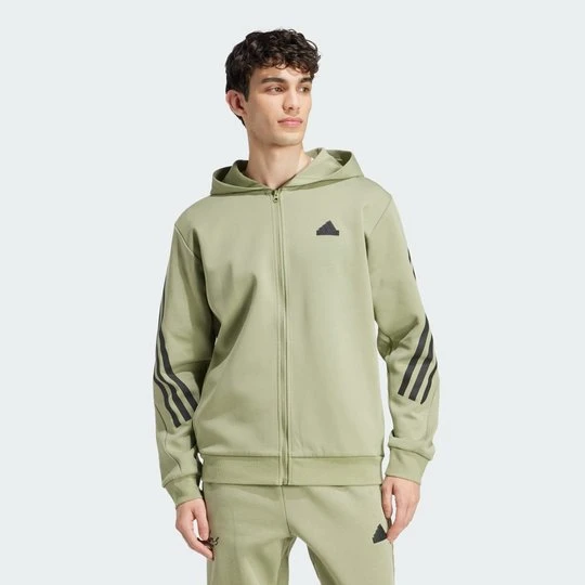 Zdjęcie produktu Bluza z kapturem Future Icons 3-Stripes Full Zip Adidas Tent Green