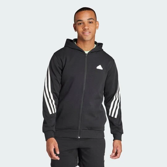 Zdjęcie produktu Bluza z kapturem Future Icons 3-Stripes Full Zip Adidas czarny