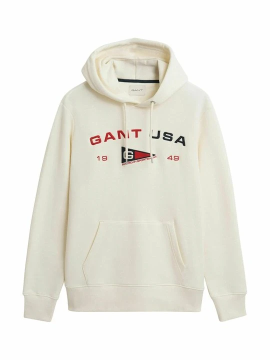Zdjęcie produktu Bluza z kapturem Gant mleczny