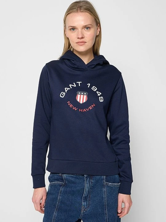 Zdjęcie produktu Bluza z kapturem Gant granatowy