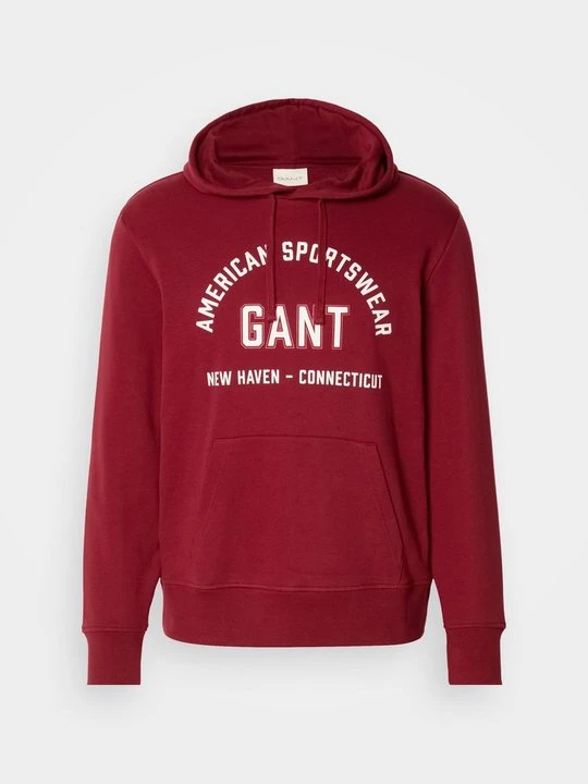 Zdjęcie produktu Bluza z kapturem Gant bordowy