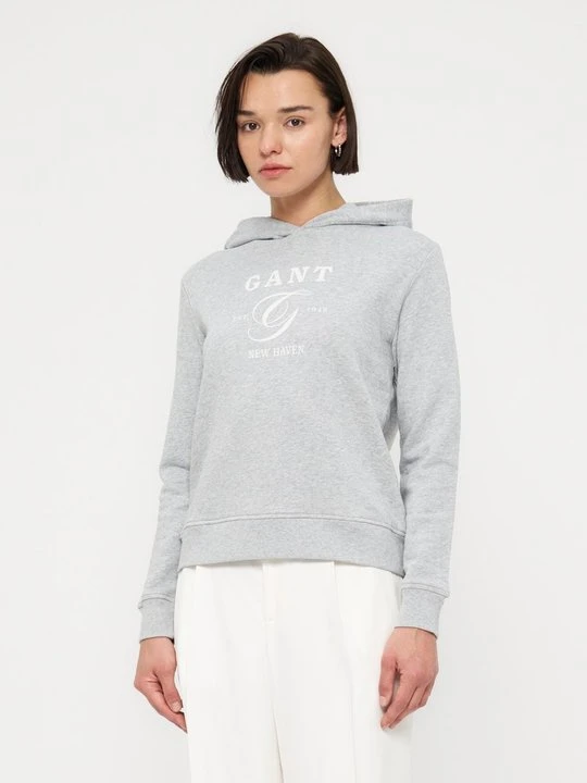Zdjęcie produktu Bluza z kapturem Gant szary