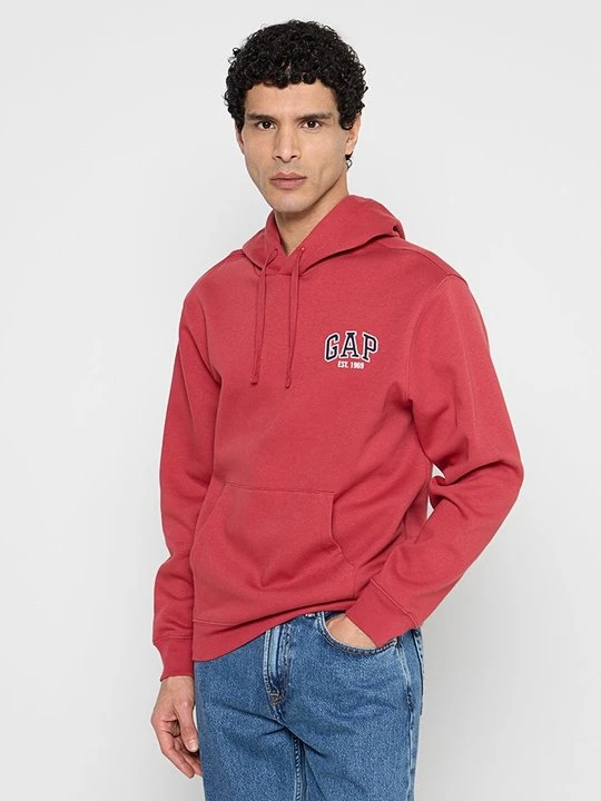 Zdjęcie produktu Bluza z kapturem GAP czerwony
