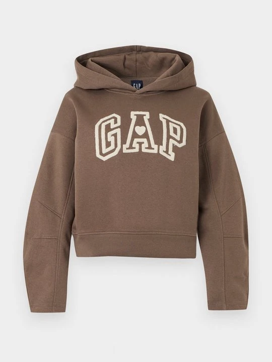 Zdjęcie produktu Bluza z kapturem GAP ciemnobrązowy
