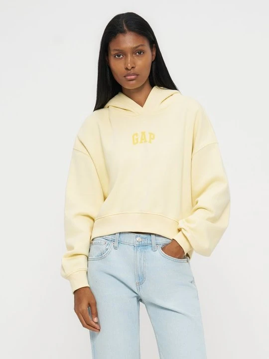 Zdjęcie produktu Bluza z kapturem GAP jasnożółty