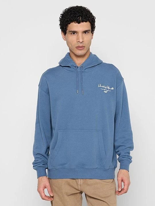 Zdjęcie produktu Bluza z kapturem Hollister Co. niebieski