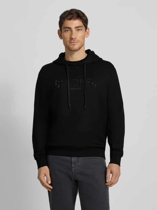 Zdjęcie produktu Bluza z kapturem z Detal z logo Antony Morato czarny