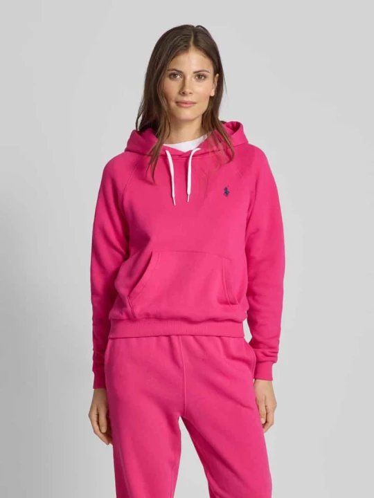Zdjęcie produktu Bluza z kapturem i detalem z logo Polo Ralph Lauren Mocnoróżowy
