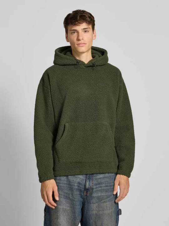 Zdjęcie produktu Bluza z kapturem i futerkiem model ‘COZY UP’ Levi's Ciemnozielony