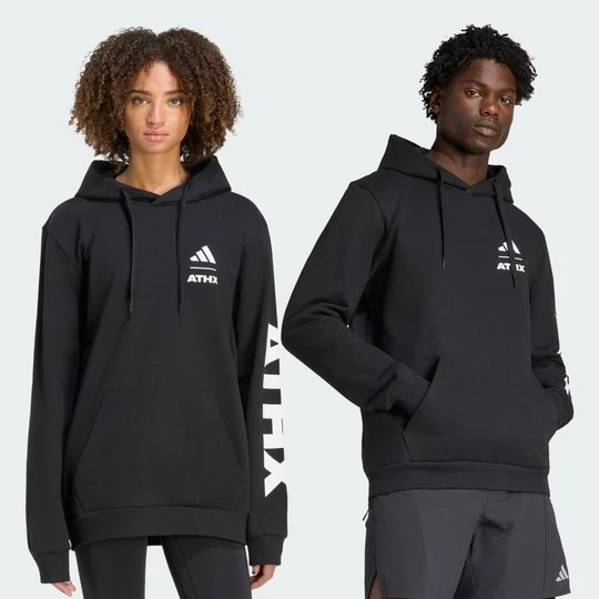 Zdjęcie produktu Bluza z kapturem i grafiką ATHX Adidas czarny