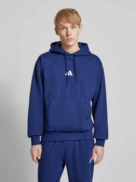 Zdjęcie produktu Bluza z kapturem i kieszenią kangurką Adidas Granatowy