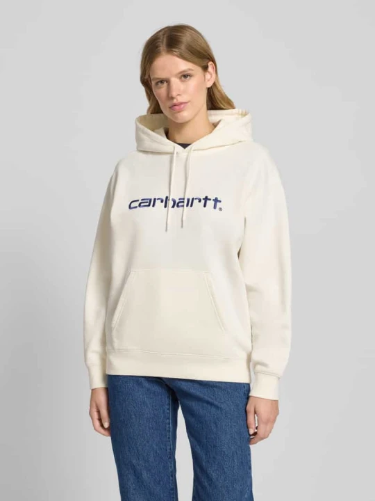 Zdjęcie produktu Bluza z kapturem i kieszenią kangurką Carhartt WIP Złamany biały