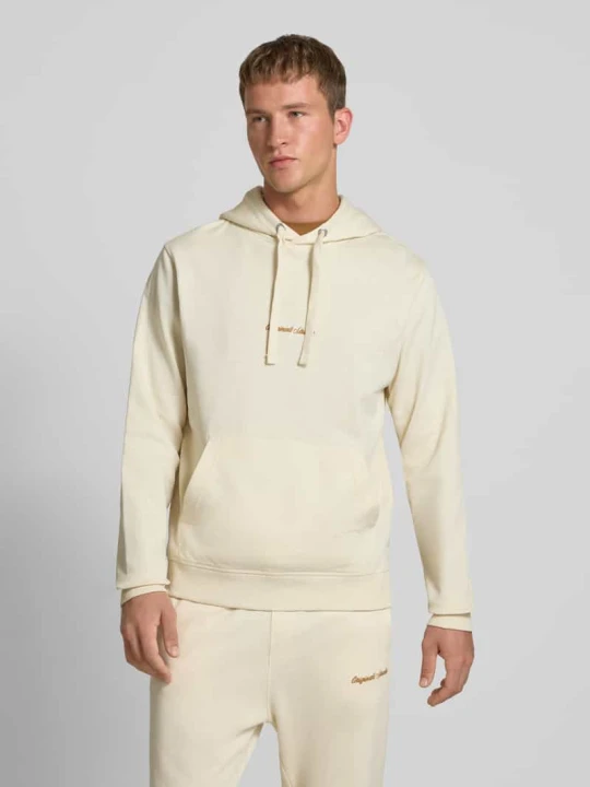 Zdjęcie produktu Bluza z kapturem i kieszenią kangurką Jack&Jones Złamany biały