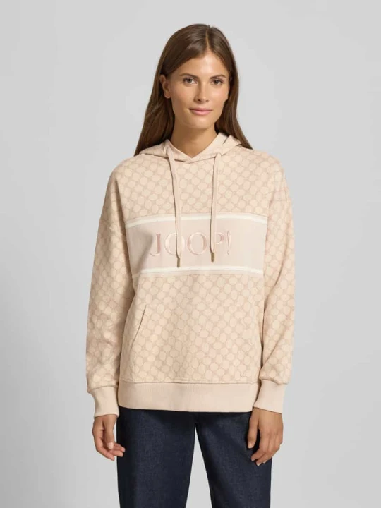 Zdjęcie produktu Bluza z kapturem i kieszenią kangurką JOOP! Średniobrązowy