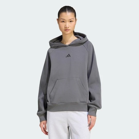 Zdjęcie produktu BLUZA Z KAPTUREM I MAŁYM LOGO ADIDAS KIT Grey Five