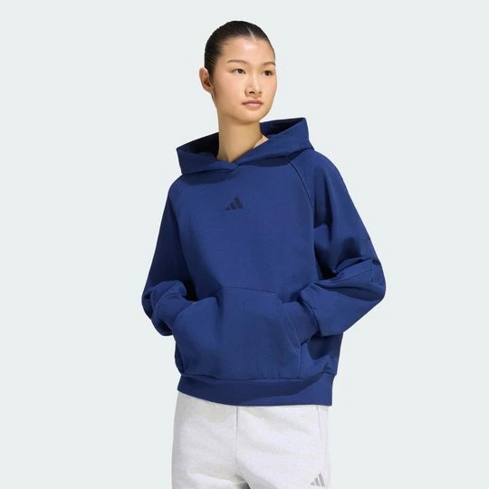 Zdjęcie produktu BLUZA Z KAPTUREM I MAŁYM LOGO ADIDAS KIT Dark Blue