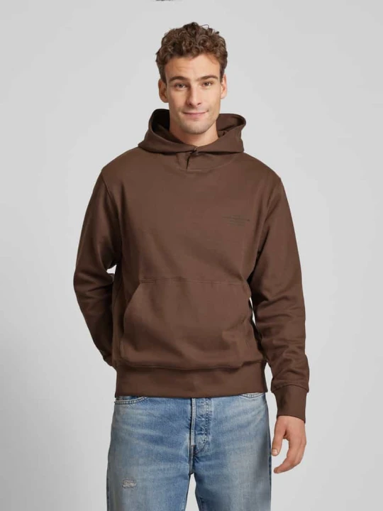 Zdjęcie produktu Bluza z kapturem i nadrukiem z logo model ‘BLACHAD’ Jack&Jones Antracytowy