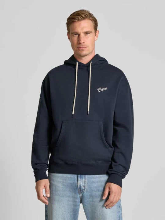 Zdjęcie produktu Bluza z kapturem i nadrukiem z logo model ‘SABONS DE POMPEII’ Granatowy