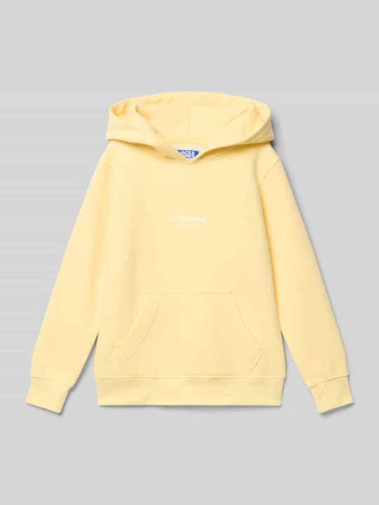 Zdjęcie produktu Bluza z kapturem z nadrukiem z logo Model 'SOHO' Jack&Jones Jasnożółty