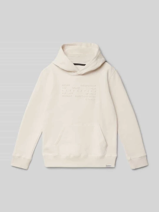 Zdjęcie produktu Bluza z kapturem i naszywką z logo Garcia Écru