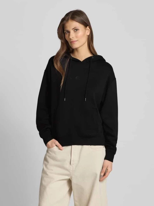 Zdjęcie produktu Bluza z kapturem z obniżonymi ramionami model 'Ima Q' MSCH Copenhagen Czarny