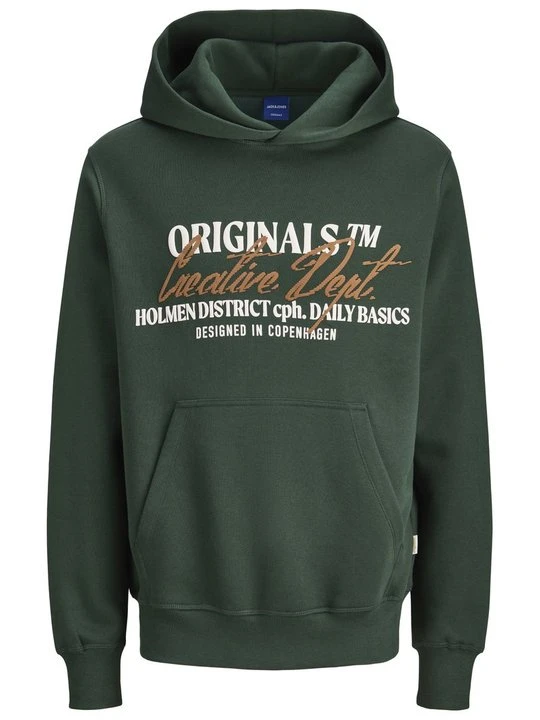 Zdjęcie produktu Bluza z kapturem Jack&Jones ciemnozielony