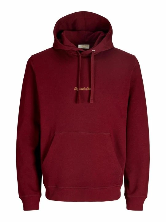 Zdjęcie produktu Bluza z kapturem Jack&Jones ciemnoczerwony