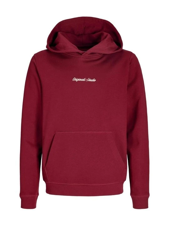Zdjęcie produktu Bluza z kapturem Jack&Jones ciemnoczerwony melanż