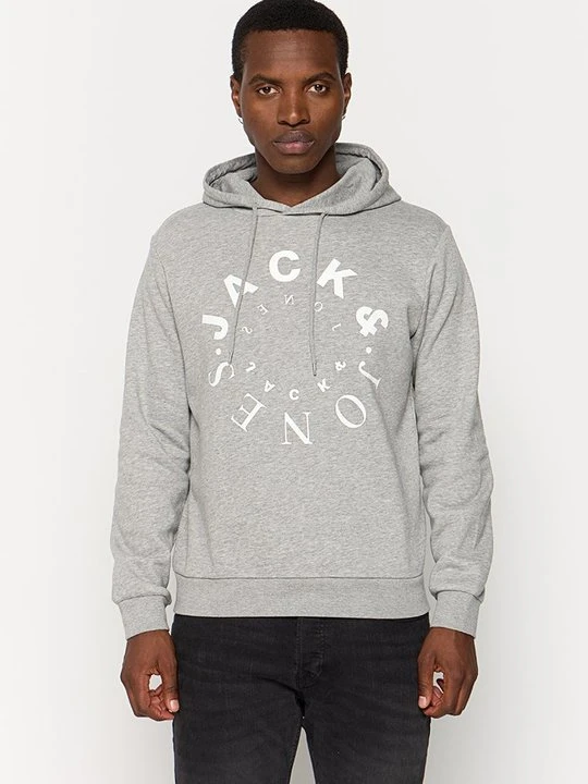 Zdjęcie produktu Bluza z kapturem Jack&Jones jasnoszary