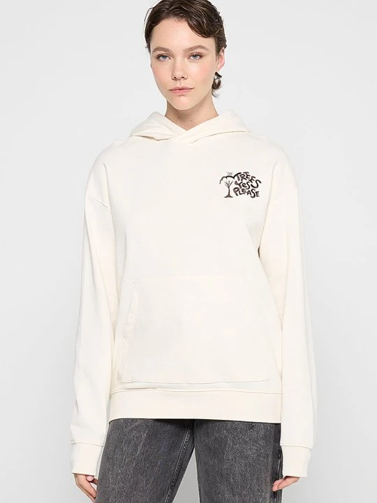 Zdjęcie produktu Bluza z kapturem KnowledgeCotton Apparel mleczny