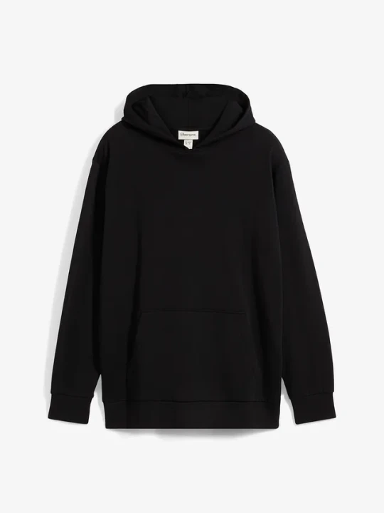 Zdjęcie produktu Bluza z kapturem, Loose Fit z czystej bawełny BonPrix czarny