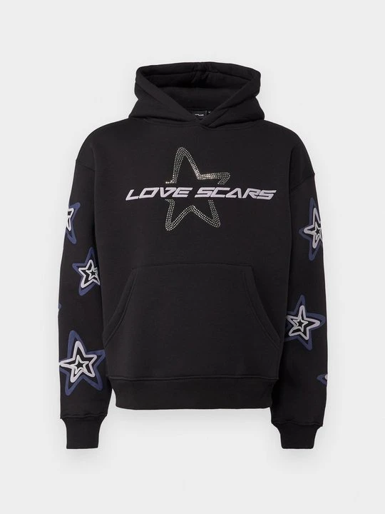 Zdjęcie produktu Bluza z kapturem LOVE SCARS czarny