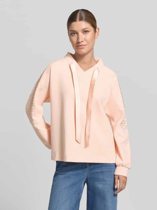 Zdjęcie produktu Bluza z kapturem Marc Cain Morelowy