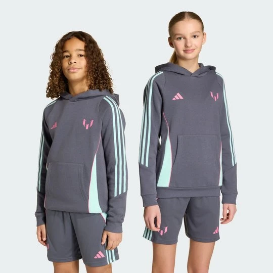 Zdjęcie produktu Bluza z kapturem Messi Kids Adidas Aurora Onix