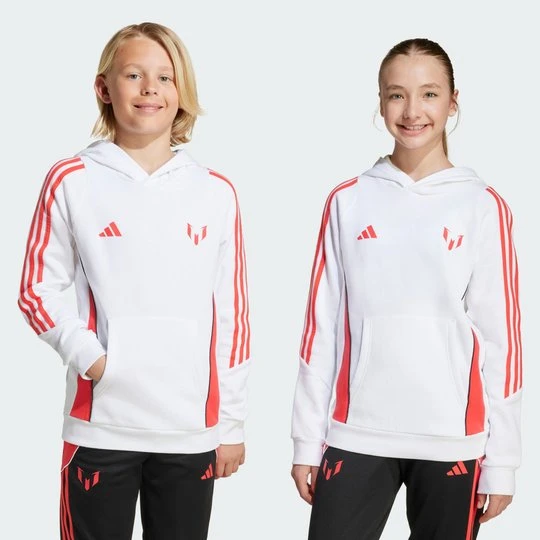 Zdjęcie produktu Bluza z kapturem Messi Kids Adidas biały