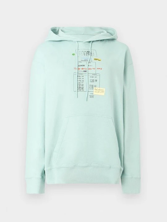 Zdjęcie produktu Bluza z kapturem MM6 Maison Margiela turkusowy