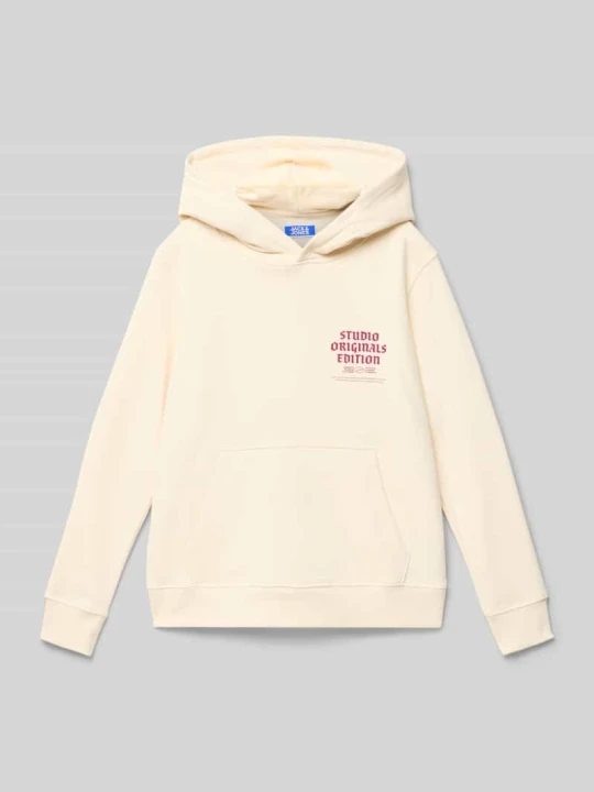 Zdjęcie produktu Bluza z kapturem model 'MEADOWS' Jack&Jones Złamany biały