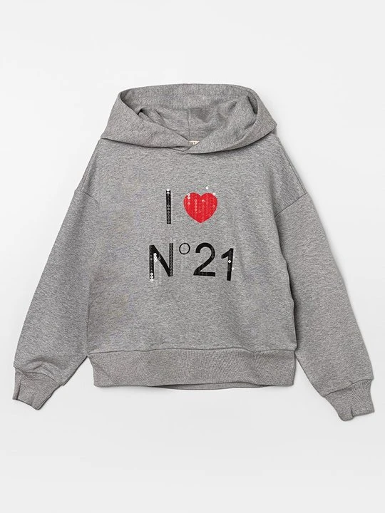 Zdjęcie produktu Bluza z kapturem N°21 szary