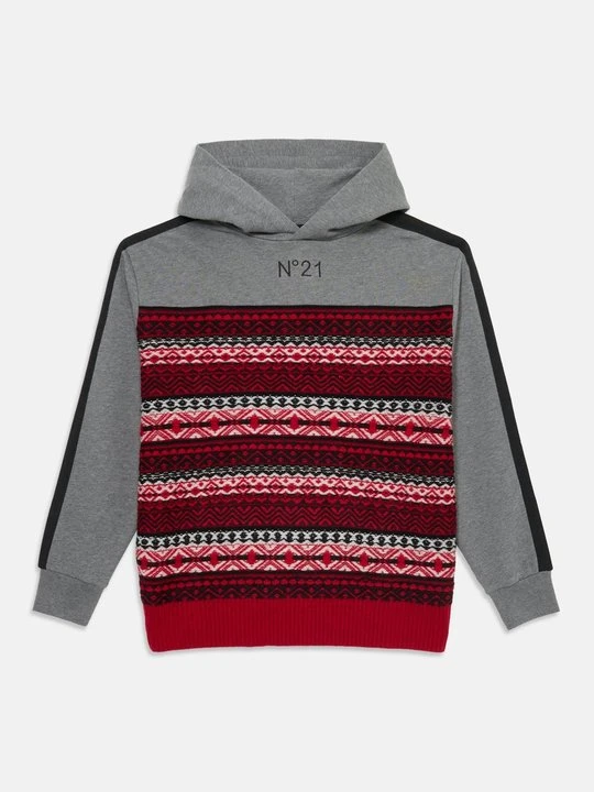 Zdjęcie produktu Bluza z kapturem N°21 czerwony
