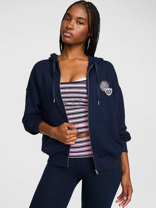Zdjęcie produktu Bluza z kapturem na zamek Campus Fleece Victoria's Secret Niebieski